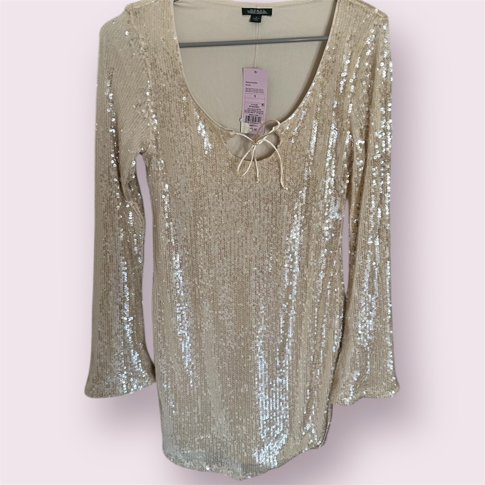 Gold Sequin Dress NWT (Wild Fable)